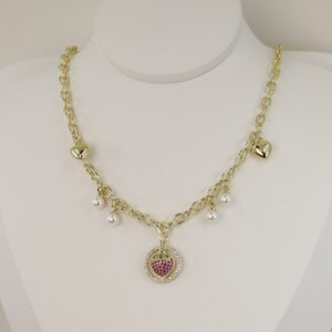 Lant cu pandativ placat cu aur 14K Model LL062  – 45 cm