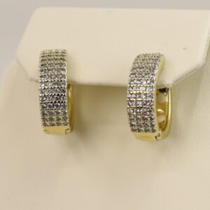 Cercei placati cu aur 14K model CH665 - 1,4 cm