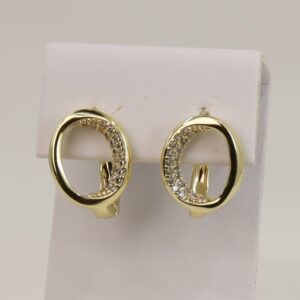 Cercei placati cu aur 14K model CH752 - 1,2 cm