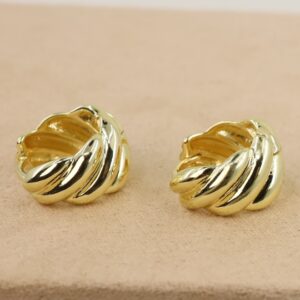 Cercei placati cu aur 14K model CJ029 - 1 cm