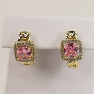 Cercei placati cu aur 14K model CJ060 - 1,4 cm