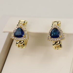 Cercei placati cu aur 14K model CJ410 - 1,2 cm