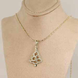 Lant cu pandativ placat cu aur 14K Model LL419 – 60 cm