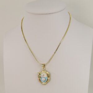 Lant cu pandativ placat cu aur 14K Model LL426 – 50 cm