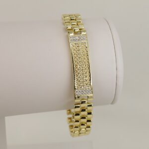 Bratara placata cu aur 14K model BB499 - 19 cm