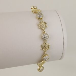 Bratara placata cu aur 14K model BB488 - 19 cm