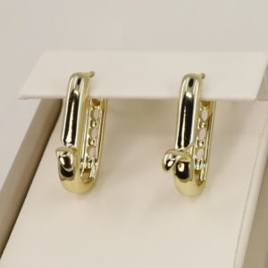 Cercei placati cu aur model CJ581 - dimensiune 1,5 cm