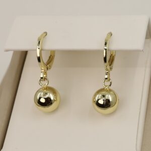 Cercei placati cu aur model CJ600 - dimensiune 2 cm