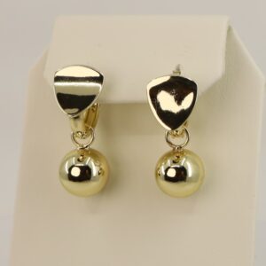 Cercei placati cu aur model CJ644 - dimensiune 2.5 cm