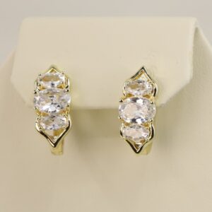 Cercei placati cu aur model CJ619 - dimensiune 1,4 cm