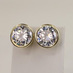 Cercei placati cu aur model CJ624 - dimensiune 1 cm