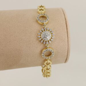 Bratara placata cu aur 14K model BB636 - 19 cm