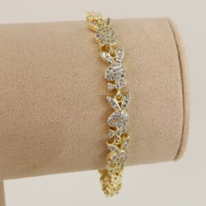 Bratara placata cu aur 14K model BB634 - 19 cm