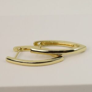 Cercei placati cu aur model CJ658 - dimensiune 3 cm