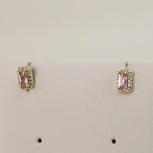 Cercei placati cu aur model CJ686 - dimensiune 0,6 cm