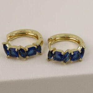 Cercei placati cu aur model CJ679 - dimensiune 1,2 cm