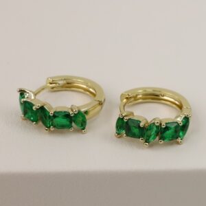 Cercei placati cu aur model CJ683 - dimensiune 1,2 cm