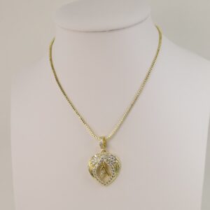 Lant cu pandativ placat cu aur 14K Model LL448 – 50 cm