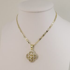 Lant cu pandativ placat cu aur 14K Model LL459 – 45 cm