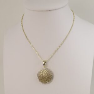 Lant cu pandativ placat cu aur 14K Model LL456 – 45 cm