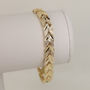 Bratara placata cu aur 14K model BB577 - 19 cm