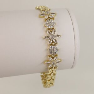 Bratara placata cu aur 14K model BB566 - 19 cm