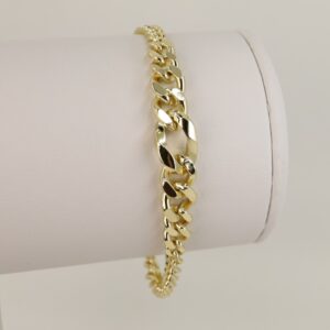 Bratara placata cu aur 14K model BB579 - 19 cm