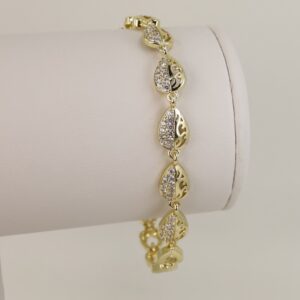 Bratara placata cu aur 14K model BB570 - 19 cm