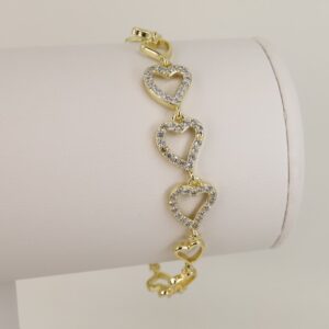 Bratara placata cu aur 14K model BB578 - 19 cm