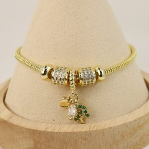 Bratara placata cu aur 14K model BB583 - 21 cm