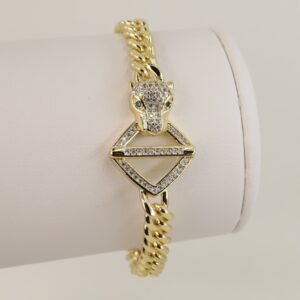 Bratara placata cu aur 14K model BB588 - 19 cm