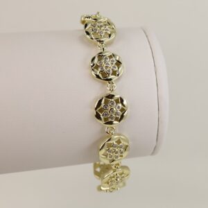 Bratara placata cu aur 14K model BB582 - 19 cm