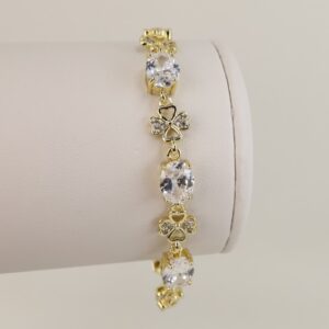 Bratara placata cu aur 14K model BB598 - 19 cm