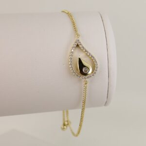 Bratara placata cu aur 14K model BB599 - reglabila