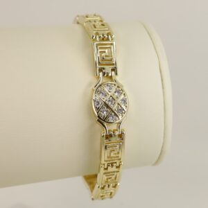 Bratara placata cu aur 14K model BB537 - 19 cm