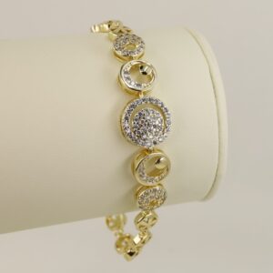 Bratara placata cu aur 14K model BB534 - 19 cm