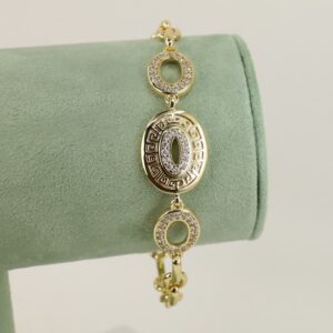 Bratara placata cu aur 14K model BB614  - 19 cm