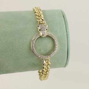 Bratara placata cu aur 14K model BB607 - 19 cm