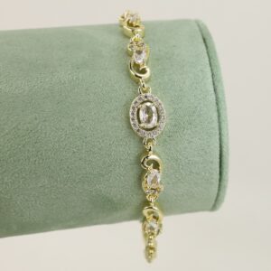 Bratara placata cu aur 14K model BB609 - 19 cm