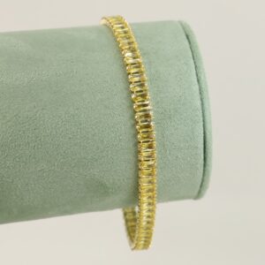 Bratara placata cu aur 14K model BB615  - 19 cm