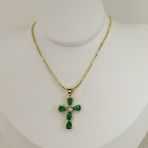 Lant cu pandativ placat cu aur 14K Model LL484 – 45 cm