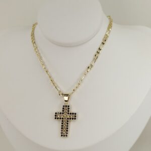 Lant cu pandativ placat cu aur 14K Model LL481 – 50 cm