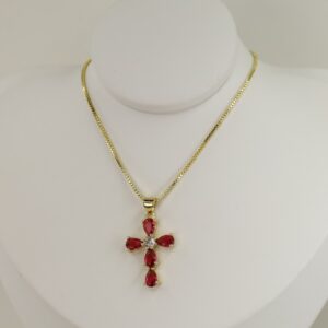 Lant cu pandativ placat cu aur 14K Model LL485 – 45 cm