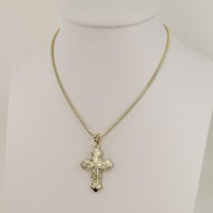 Lant cu pandativ placat cu aur 14K Model LL476 – 50 cm