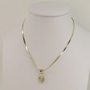 Lant cu pandativ placat cu aur 14K Model LL480 – 50 cm