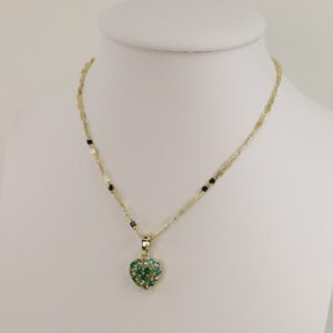 Lant cu pandativ placat cu aur 14K Model LL477 – 45 cm