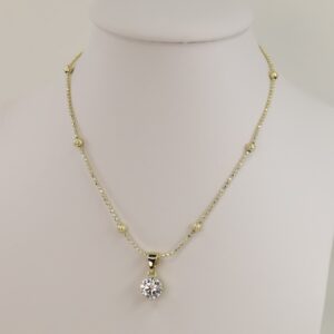 Lant cu pandativ placat cu aur 14K Model LL478 – 45 cm