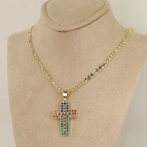 Lant cu pandativ placat cu aur 14K Model LL503 – 50 cm