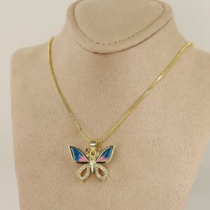 Lant cu pandativ placat cu aur 14K Model LL509 – 45 cm