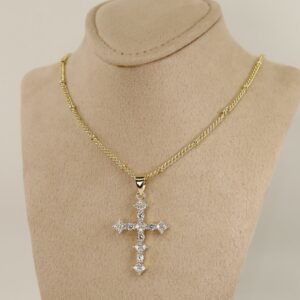 Lant cu pandativ placat cu aur 14K Model LL519 – 45 cm